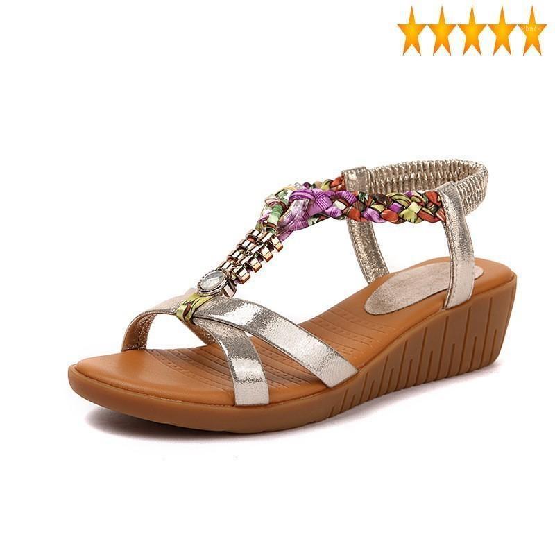 Summer Wedge Women 2021 Real Leather Shoes New Fashion Roman Sandales Female Weave Elastic Open Toe Boho Beach Sandals1, Golden
Summer Wedge Women 2021 Real Leather Shoes New Fashion Roman Sandales Female Weave Elastic Open Toe Boho Beach Sandals1, Golden