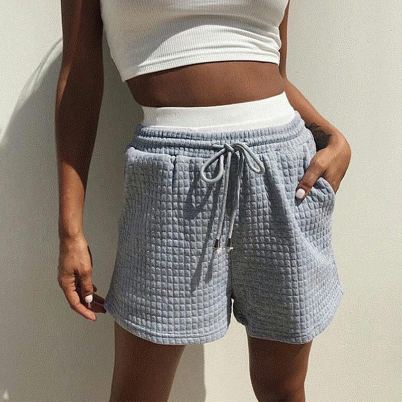 Gray Waffle Cotton Blend High Waist Loose Casual Sport Shorts Women 2020 Autumn New Chic Drawstring Streetwear Solid Straight
Gray Waffle Cotton Blend High Waist Loose Casual Sport Shorts Women 2020 Autumn New Chic Drawstring Streetwear Solid Straight