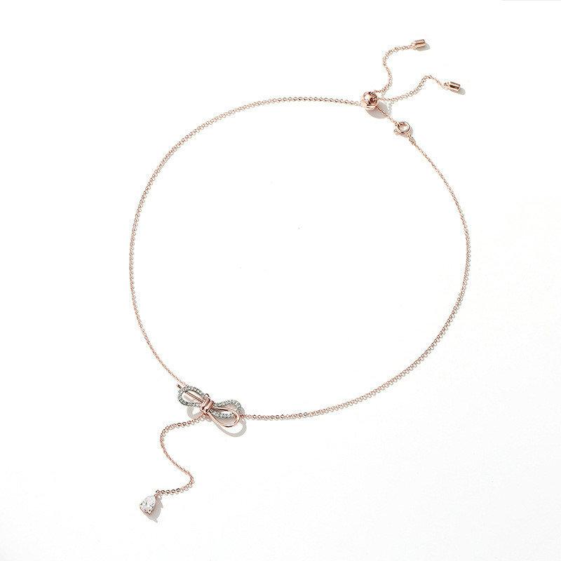 Chokers 2021 Fashion Zircon Cute Bow Crystal Female Pendant Necklace For Woman Rhinestone Chain Wedding Party Jewelry Wholesale Gift
Chokers 2021 Fashion Zircon Cute Bow Crystal Female Pendant Necklace For Woman Rhinestone Chain Wedding Party Jewelry Wholesale Gift