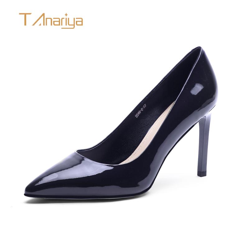 Tanariya New 2021 spring and autumn leather shoes with pointed toes and fine heels ladies high heels women shoes woman pumps, Patent leather-63
Tanariya New 2021 spring and autumn leather shoes with pointed toes and fine heels ladies high heels women shoes woman pumps, Patent leather-63