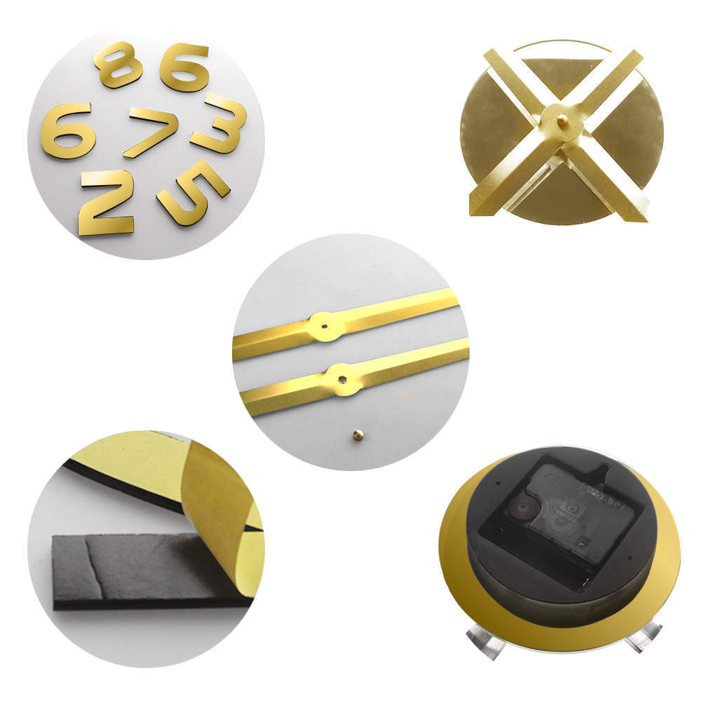 Skulls Frameless Diy Large Morden Wall Clock Da Parete Quartz Clock Interior 3d Mirror Watches Living Room Home Decor Wandklok Y205719354