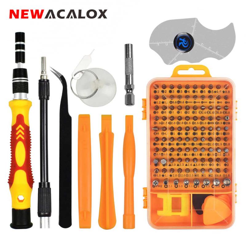 NEWACALOX 115PC Precision Screwdriver Set Torx//Hex Mini Screw Driver for Phones Device Repair Hand Tool Screwdriver Kit
NEWACALOX 115PC Precision Screwdriver Set Torx//Hex Mini Screw Driver for Phones Device Repair Hand Tool Screwdriver Kit