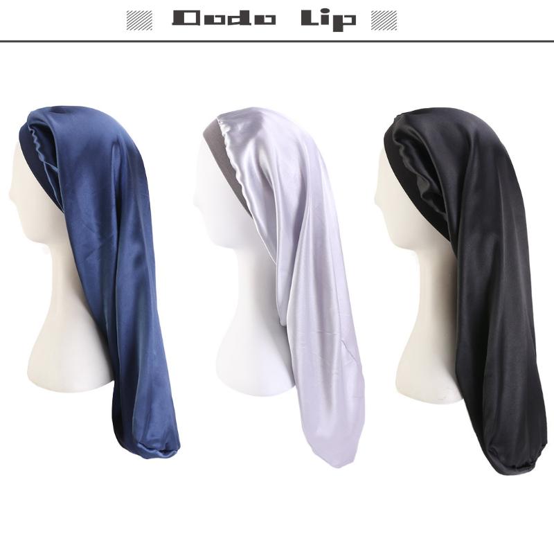 Unisex Elastic Wide Long Satin bonnet Long Hair Hat Sleeping Hats Wrap Night Cap Hair Care Bonnet for Women Cosmetic Cap
Unisex Elastic Wide Long Satin bonnet Long Hair Hat Sleeping Hats Wrap Night Cap Hair Care Bonnet for Women Cosmetic Cap