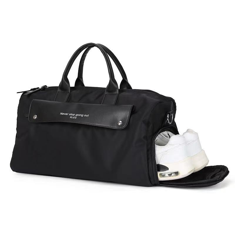 New travel bag large capacity dry wet separation sports fitness bag yoga bag women's short distance travel handbag64, Black
New travel bag large capacity dry wet separation sports fitness bag yoga bag women's short distance travel handbag64, Black