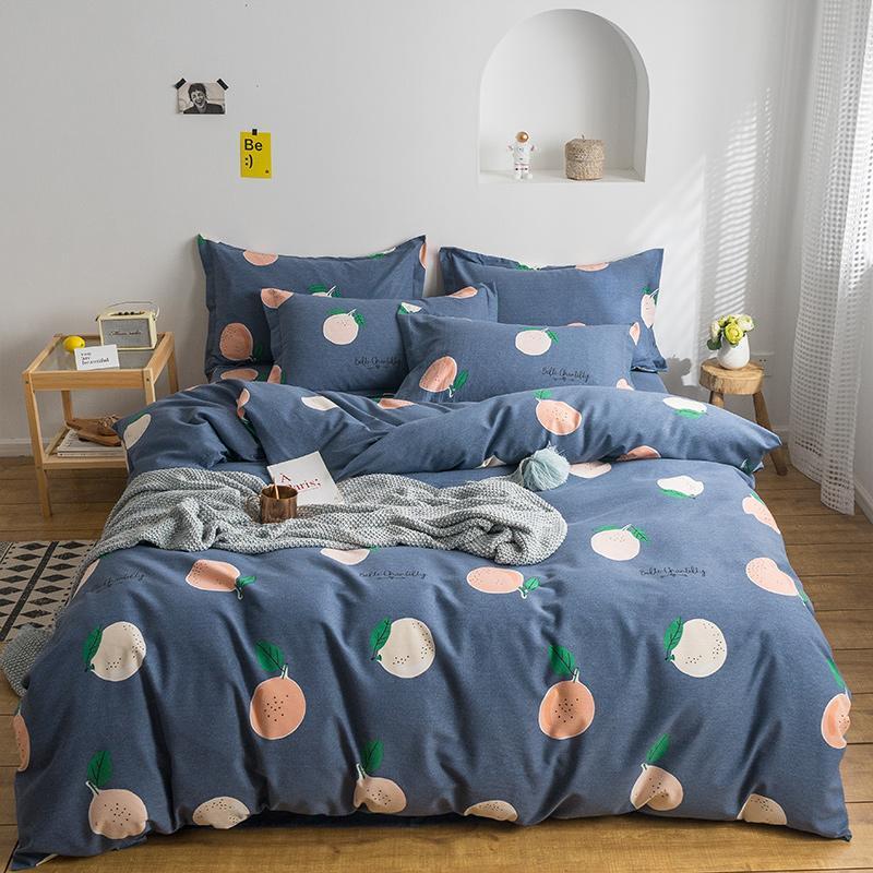 Striped lattice fruit plant leaves pattern Printed 3/4pcs Bedding set 100% pure cotton bed sheet bedspread cover set, Zhentao
Striped lattice fruit plant leaves pattern Printed 3/4pcs Bedding set 100% pure cotton bed sheet bedspread cover set, Zhentao