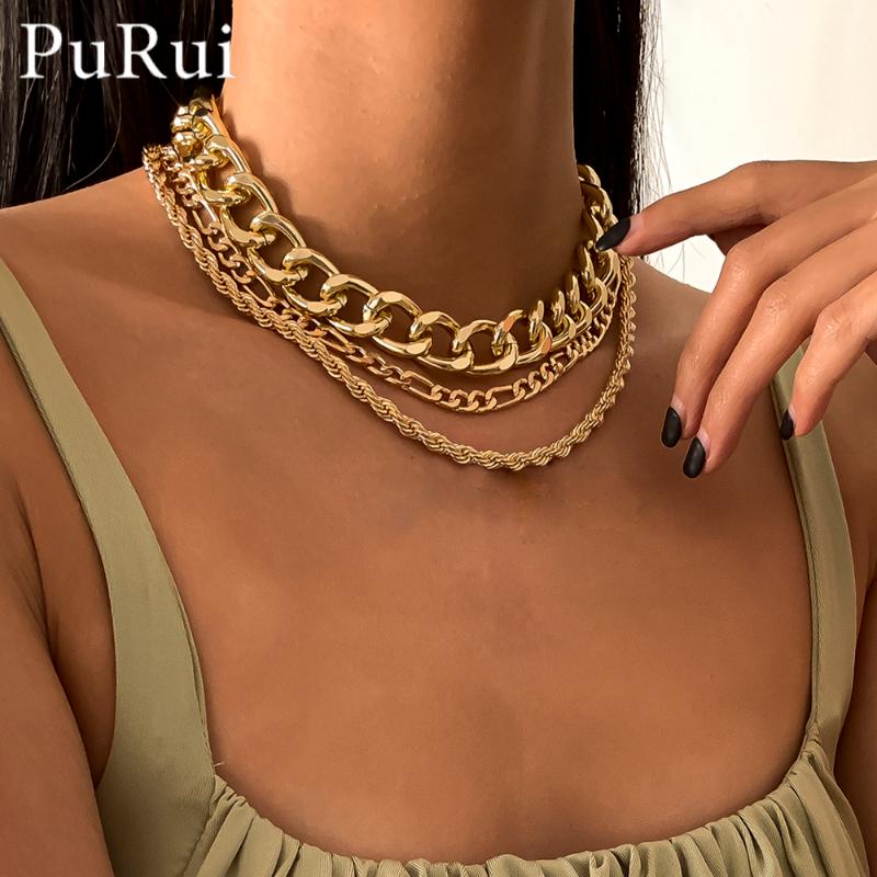 Chokers Punk Gothic Chunky Choker Necklace Twisted Chain Necklaces For Men Women Collares Hip Hop Rock Set Steampunk Jewelry
Chokers Punk Gothic Chunky Choker Necklace Twisted Chain Necklaces For Men Women Collares Hip Hop Rock Set Steampunk Jewelry