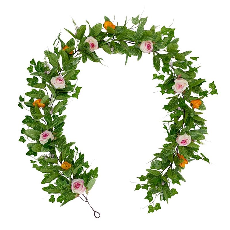 Artificial Vine Fake Flowers Garland Lvy Wall Hang Plant for Home Wedding Party Garden Office Decoration, As shown
Artificial Vine Fake Flowers Garland Lvy Wall Hang Plant for Home Wedding Party Garden Office Decoration, As shown