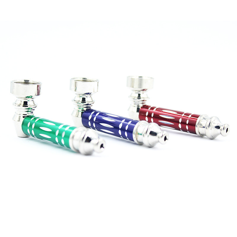 Portable Metal Tobacco Pipe Filter Smoking Pipe Mini Cigarette Stainless Steel Smoke Pipes Smoke Stocks Smoking Accessory
