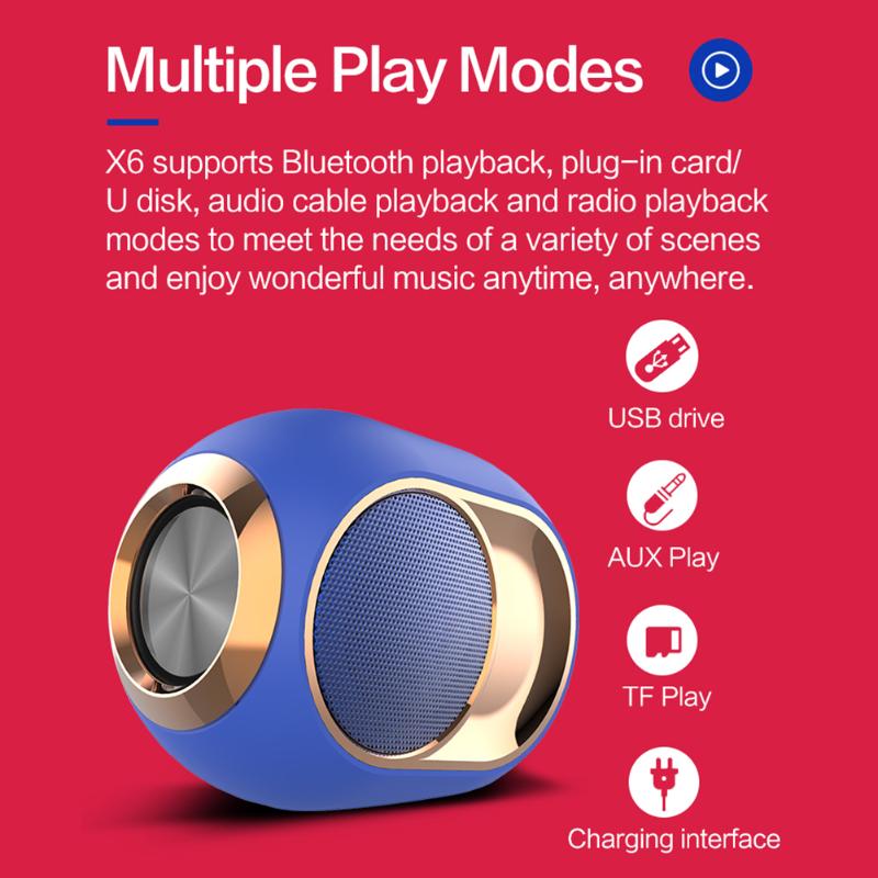 Multi-function Hot Sale Speaker Bluetooth 5.0 Speaker Portable Wireless TWS Subwoofer TF USB AUX FM with Mic
Multi-function Hot Sale Speaker Bluetooth 5.0 Speaker Portable Wireless TWS Subwoofer TF USB AUX FM with Mic