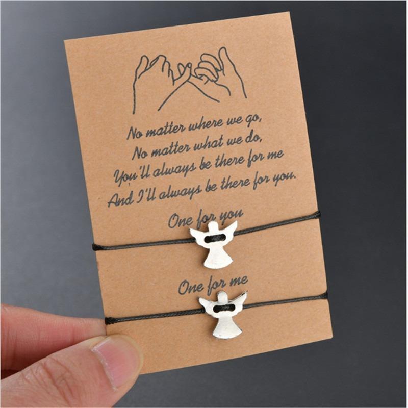 Charm Bracelets Bracelet For Friendship Couples 2pcs/set Bead Bangles Women Man Lucky Wish Jewelry
Charm Bracelets Bracelet For Friendship Couples 2pcs/set Bead Bangles Women Man Lucky Wish Jewelry