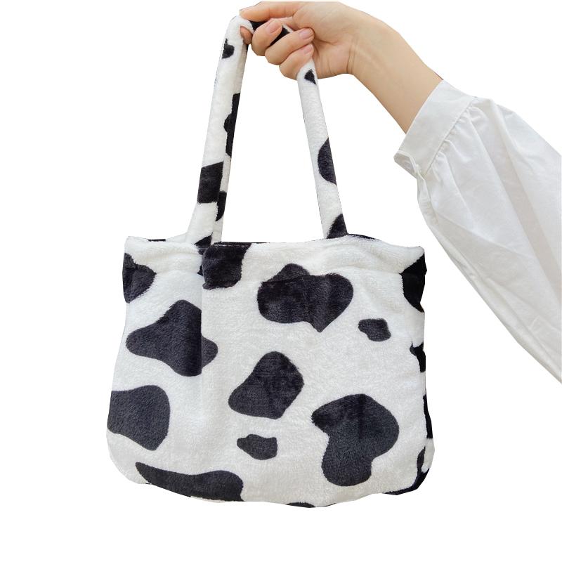 Cow Printed Women Shoulder Bags Plush Soft Handbags New Fashion Female Crossbody Bag Vintage Casual Girls Students Books Bags, C6
Cow Printed Women Shoulder Bags Plush Soft Handbags New Fashion Female Crossbody Bag Vintage Casual Girls Students Books Bags, C6