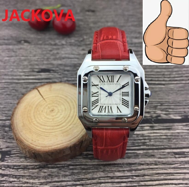 TOP Fashion Luxury Women Square Watch 32mm nice designer Red Blue Green Leather Strap Lady Watch High Quality Quartz Clock, As pic
TOP Fashion Luxury Women Square Watch 32mm nice designer Red Blue Green Leather Strap Lady Watch High Quality Quartz Clock, As pic