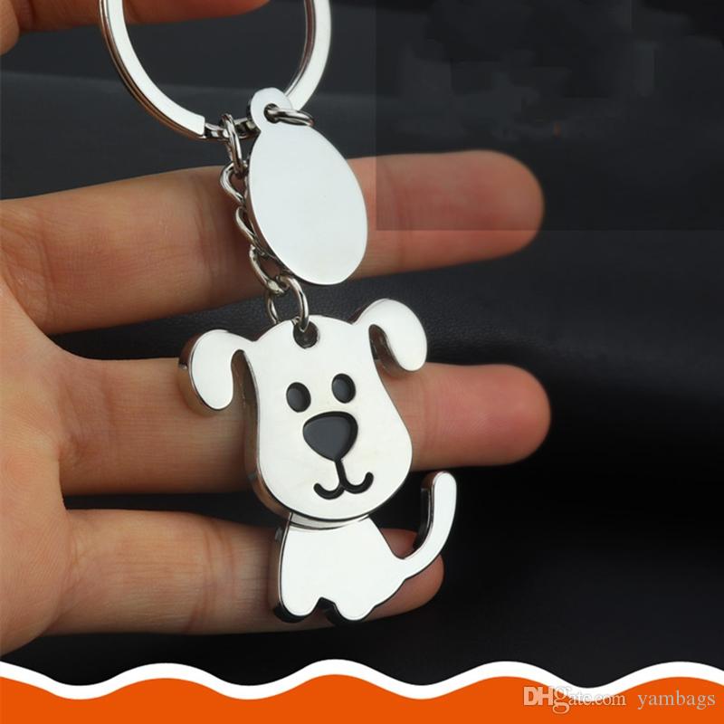Lovely Dog Key chains Creative Funny Nice Moving Head Cat Pendant Keyring Chain Ring Holder Fashion Promotion Gifts