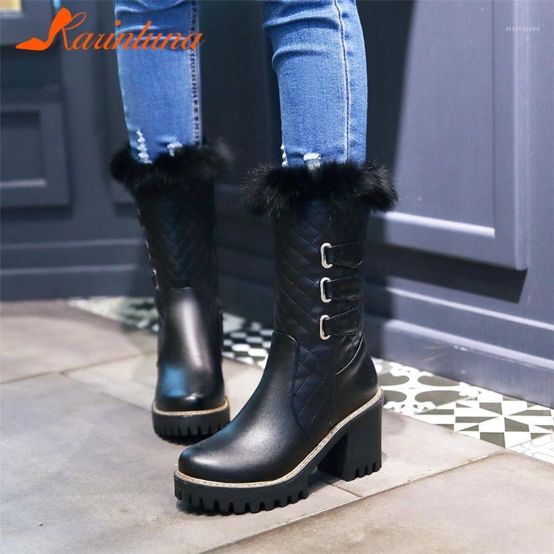 2021 New Fashionable Leisure Women Shoes Buckle Straps mid-calf Boots Round Toe Square Thick Heels Short Plush Warm Female Shoes1, Black
2021 New Fashionable Leisure Women Shoes Buckle Straps mid-calf Boots Round Toe Square Thick Heels Short Plush Warm Female Shoes1, Black