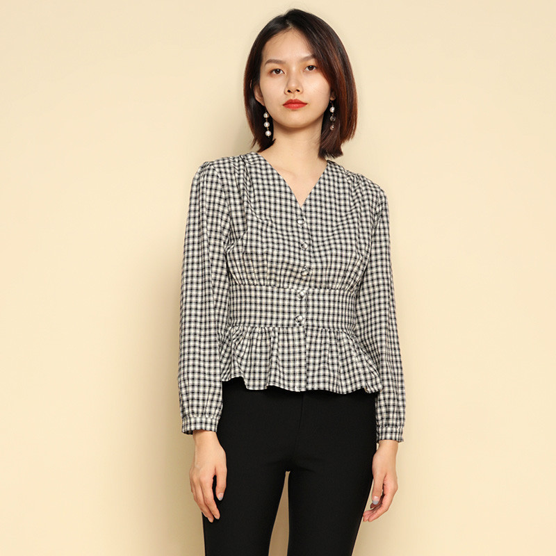 2021 Retro Female Blouse Plus Size New Long Plaid Shirts Puff Short Sleeve Frilly Cleavage in Tops Vintage Clothes TVFA, Multi
2021 Retro Female Blouse Plus Size New Long Plaid Shirts Puff Short Sleeve Frilly Cleavage in Tops Vintage Clothes TVFA, Multi