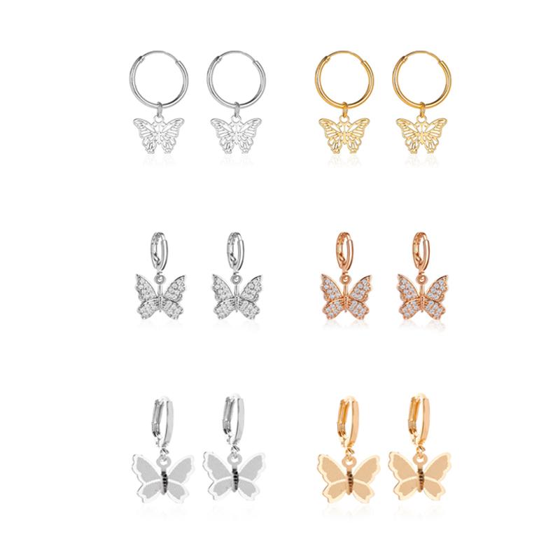 Hot Sell Butterfly Pendant Zircon Earrings For Women Girls Crystal Fashion Insect Stud Ear Jewelry Party Gifts
Hot Sell Butterfly Pendant Zircon Earrings For Women Girls Crystal Fashion Insect Stud Ear Jewelry Party Gifts