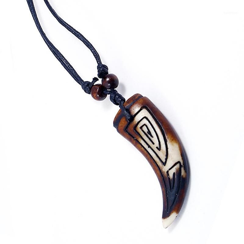 Fashion Punk Spike Wolf Tooth Pendant Leather Rope Necklace For Men Cool Vintage Imitation Yak Bone Carved Amulet Women Jewelry1
Fashion Punk Spike Wolf Tooth Pendant Leather Rope Necklace For Men Cool Vintage Imitation Yak Bone Carved Amulet Women Jewelry1