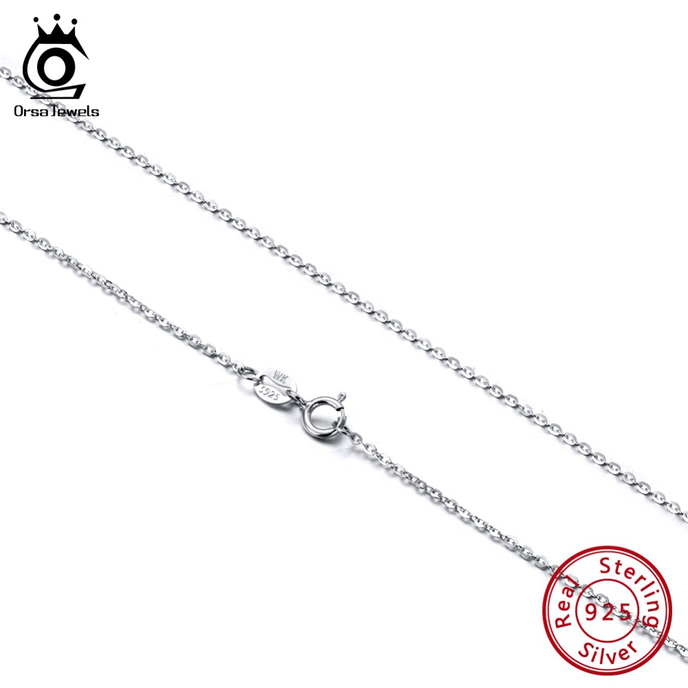 ORSA JEWELS 100% Real 925 Sterling Silver Female Necklace O-chain 45cm Women Necklace Simple Fashion Jewelry Collocation SC20
ORSA JEWELS 100% Real 925 Sterling Silver Female Necklace O-chain 45cm Women Necklace Simple Fashion Jewelry Collocation SC20