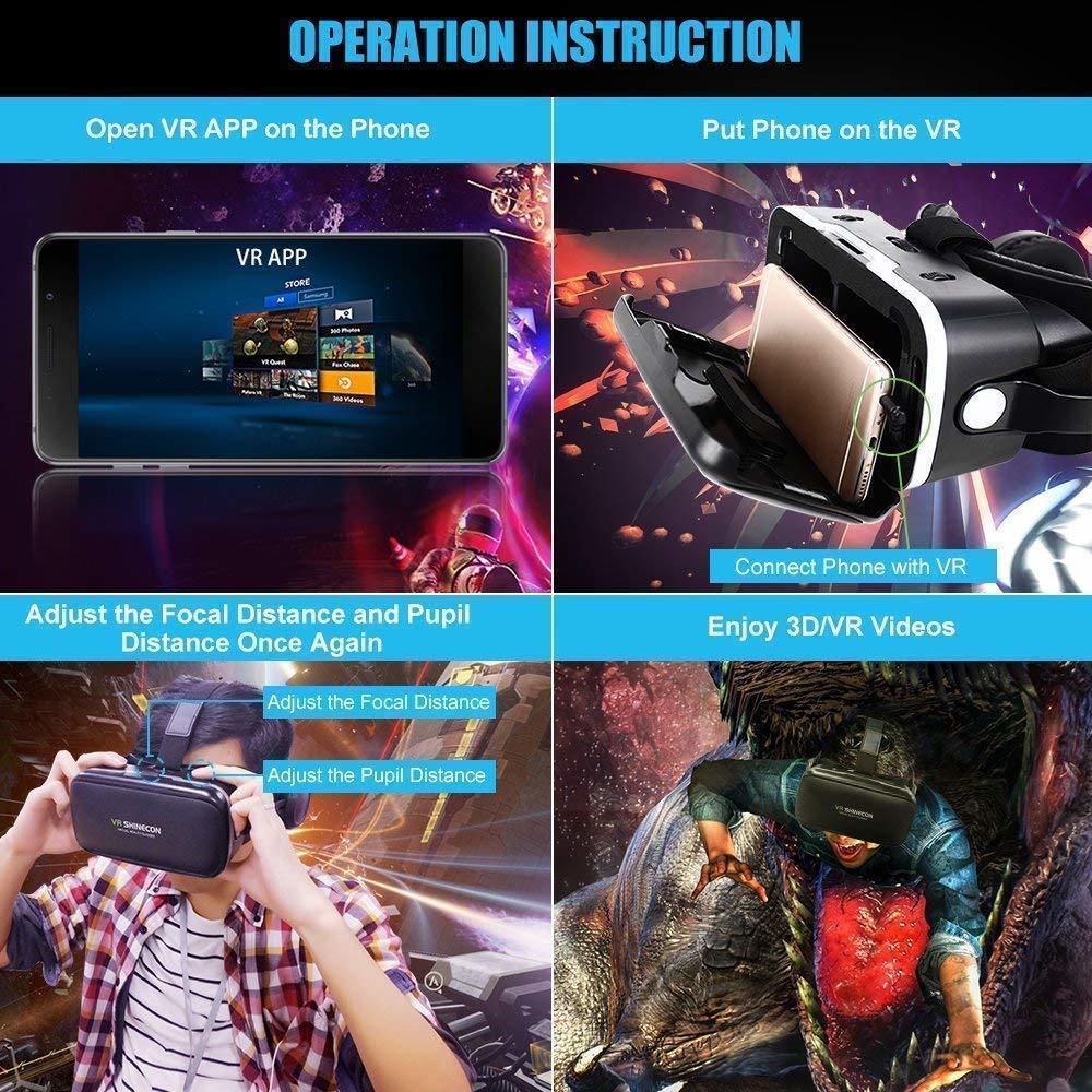 Original VR shinecon 6.0 Standard edition and headset version virtual reality VR glasses headset helmets Optional controller LJ200919
