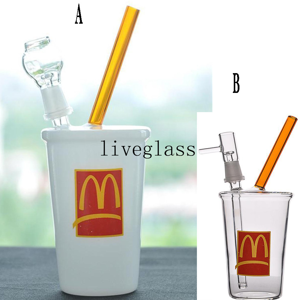 McDonalds Cup Smoking Hookahs Glass Water Beaker Bongs Glass Water Pipe Recycler Bubbler Dab Oil Rig Downstem Shisha Chicha Smoking Pipes
McDonalds Cup Smoking Hookahs Glass Water Beaker Bongs Glass Water Pipe Recycler Bubbler Dab Oil Rig Downstem Shisha Chicha Smoking Pipes