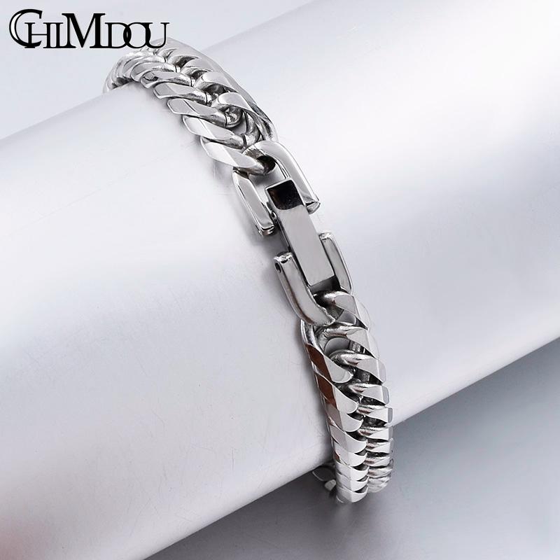CHIMDOU 21cm 7mm,Women Stainless Steel Chain bracelet for men jewelry fashion 2020 Christmas Gift
CHIMDOU 21cm 7mm,Women Stainless Steel Chain bracelet for men jewelry fashion 2020 Christmas Gift