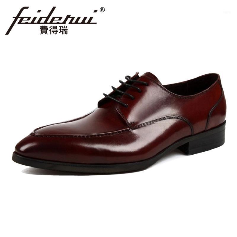 Fashion Round Toe Lace-up Handmade Men's Office Footwear Genuine Leather Derby Man Formal Dress Wedding Party Shoes YMX3671, Black 
Fashion Round Toe Lace-up Handmade Men's Office Footwear Genuine Leather Derby Man Formal Dress Wedding Party Shoes YMX3671, Black