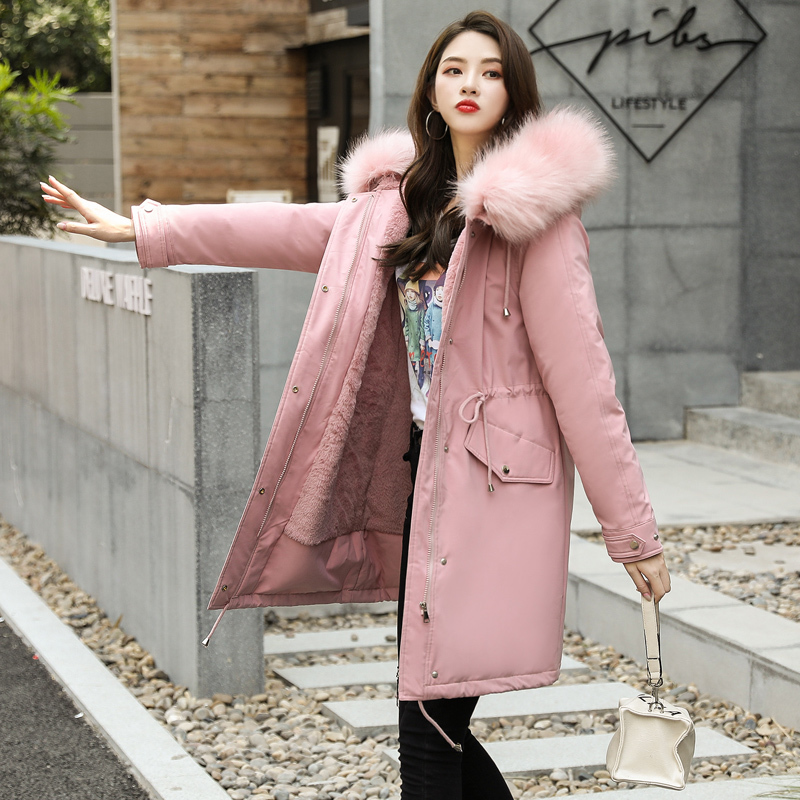 SWREDMI New Arrival Fashion Slim Women Winter Jacket Thick Padded Warm Ladies Long Coats Parka Womens Jackets Drawstring Coats T200114