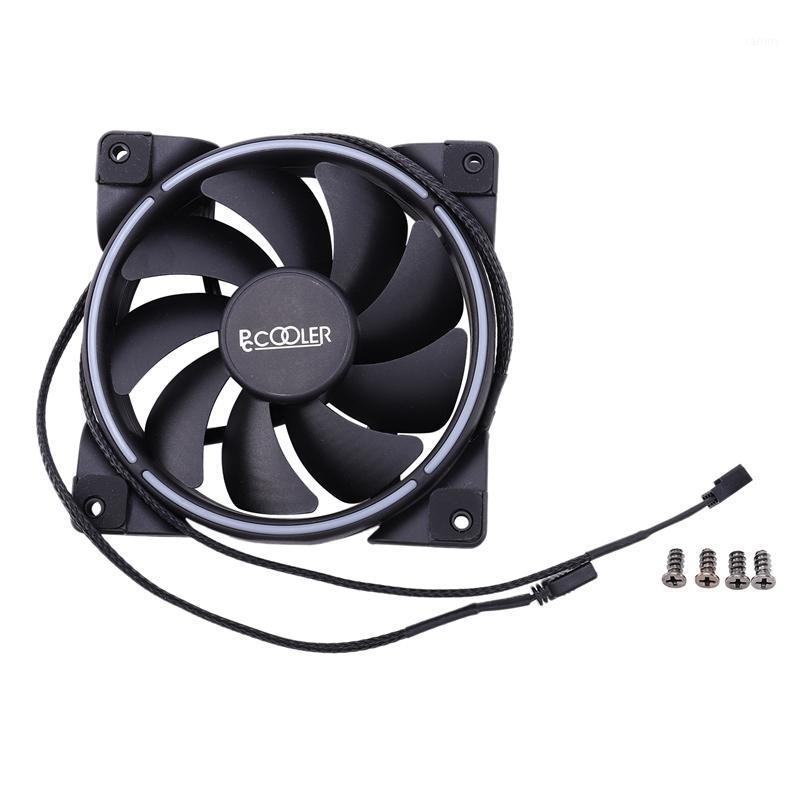 

HOT-PCCOOLER RGB HALO 12cm Computer Case Adjust Fan 3PIN RGB Quiet PWM Fans 120mm CPU Cooler Water Cooling Replace Fan1