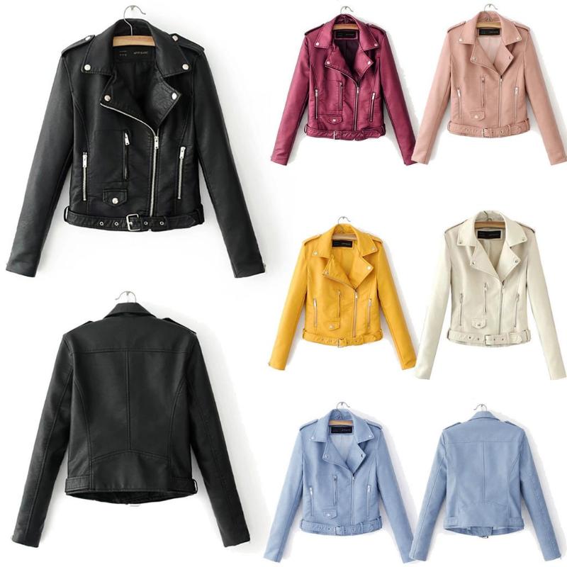 Slim Cool Lady Jackets Women Ladies Lapel Motor Jacket Coat Zip Biker Short Punk Cropped Tops Motorcycle Women' Leat 2021, Wine
Slim Cool Lady Jackets Women Ladies Lapel Motor Jacket Coat Zip Biker Short Punk Cropped Tops Motorcycle Women' Leat 2021, Wine