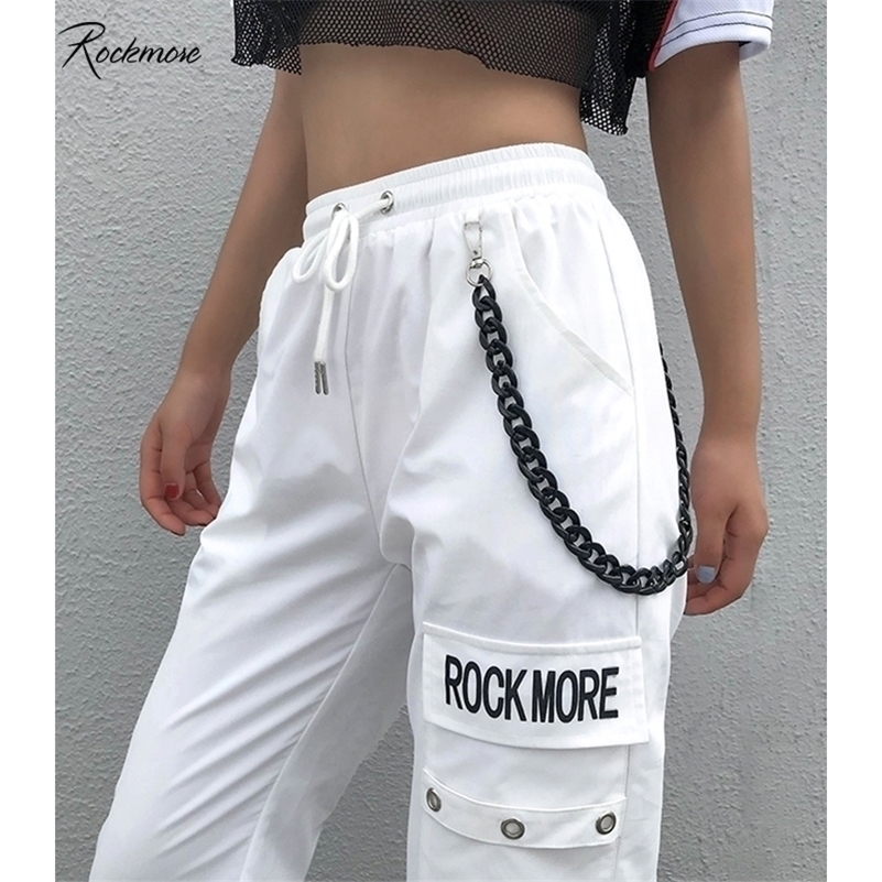 Rockmore Black Cargo Pants With Chain Pockets Women High Waist Trousers White Wide Leg Pants Femme Pant Winter Streetwear Fall 201228
Rockmore Black Cargo Pants With Chain Pockets Women High Waist Trousers White Wide Leg Pants Femme Pant Winter Streetwear Fall 201228