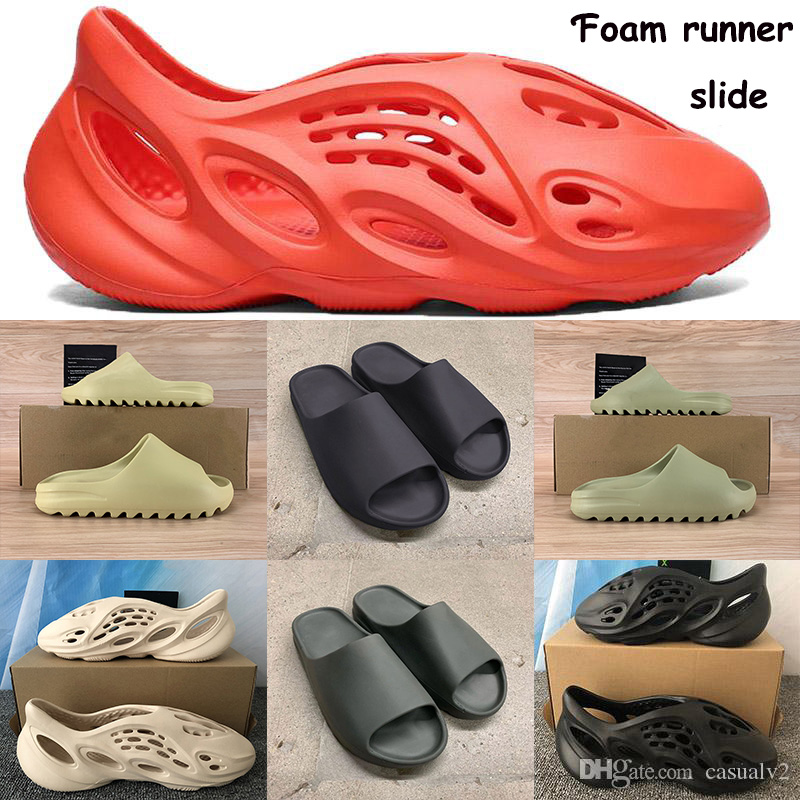 Tag form runner slide Men Women sandal bone desert sand resin soot triple black Ararat total orange outfoor sandals with Box US 5-11
Tag form runner slide Men Women sandal bone desert sand resin soot triple black Ararat total orange outfoor sandals with Box US 5-11