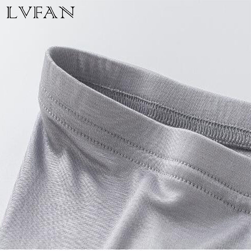 New double-sided knitted silk Pure silk, breathable, elastic, buttock leggings ankle-length pants pencil pants LVFAN K039 201106