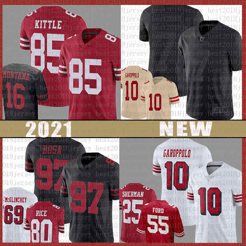 85 George Kittle 97 Nick Bosa 10 Jimmy Garoppolo Jersey Brandon Aiyuk Colin Kaepernick Richard Sherman Javon Kinlaw Dee Ford Reuben Foster, Jersey (49ren)
85 George Kittle 97 Nick Bosa 10 Jimmy Garoppolo Jersey Brandon Aiyuk Colin Kaepernick Richard Sherman Javon Kinlaw Dee Ford Reuben Foster, Jersey (49ren)
