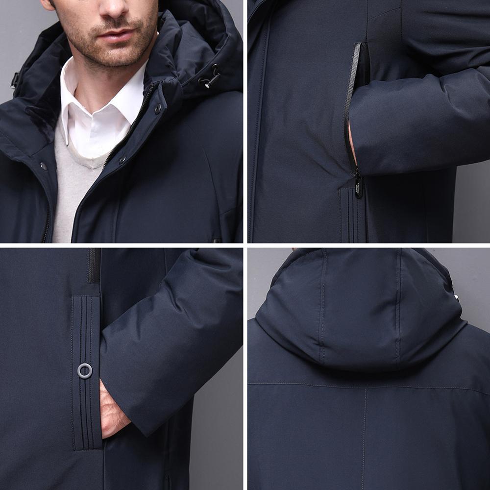 Blackleopardwolf Winter Men Coat Detachable Hood Warm Jacket Cotton Padded Winter down jacket Men Clothes BL-852 201127