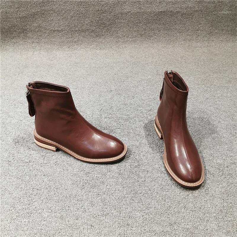 vintage boots British 2020 autumn winter low heel leather short boots all-matching handsome women's shoes fashion1, Beige
vintage boots British 2020 autumn winter low heel leather short boots all-matching handsome women's shoes fashion1, Beige