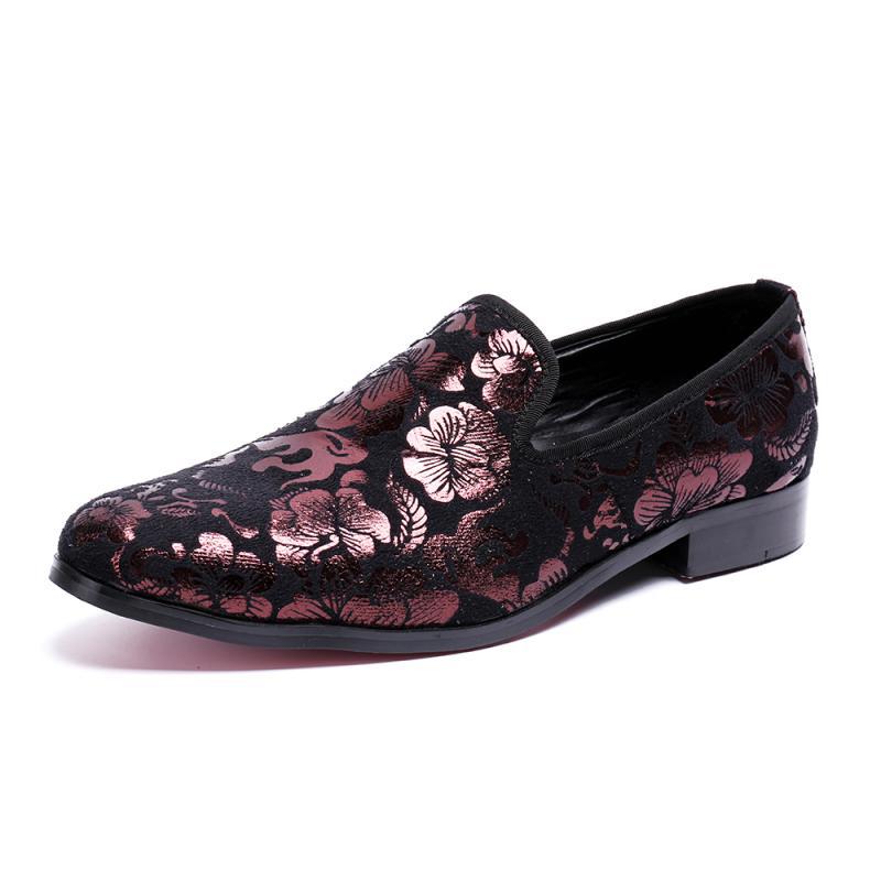 British Style Purple Fashion Floral Print Men's Loafers Fashion Party Ball Men's Dress Shoes Non-slip Peas Shoes
British Style Purple Fashion Floral Print Men's Loafers Fashion Party Ball Men's Dress Shoes Non-slip Peas Shoes