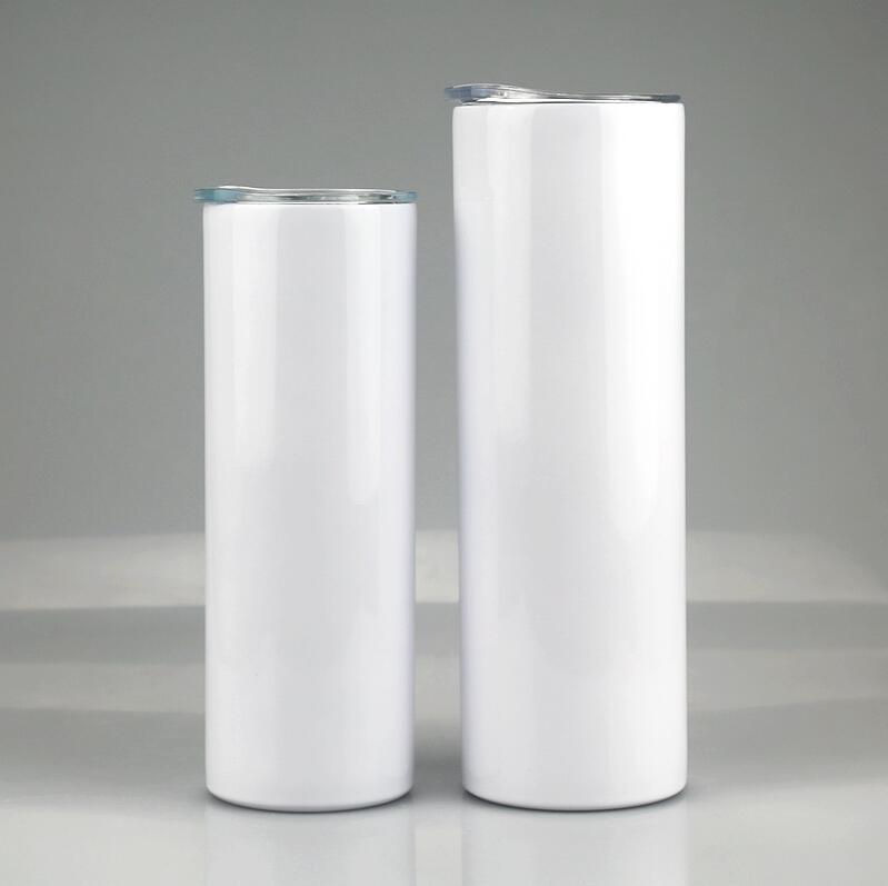 20oz 30oz Blank Sublimation Straight Tumblers Stainless Steel Blank White Skinny Cup With Lid and Plastic Straw SEA SHIPPING CCA12593
20oz 30oz Blank Sublimation Straight Tumblers Stainless Steel Blank White Skinny Cup With Lid and Plastic Straw SEA SHIPPING CCA12593