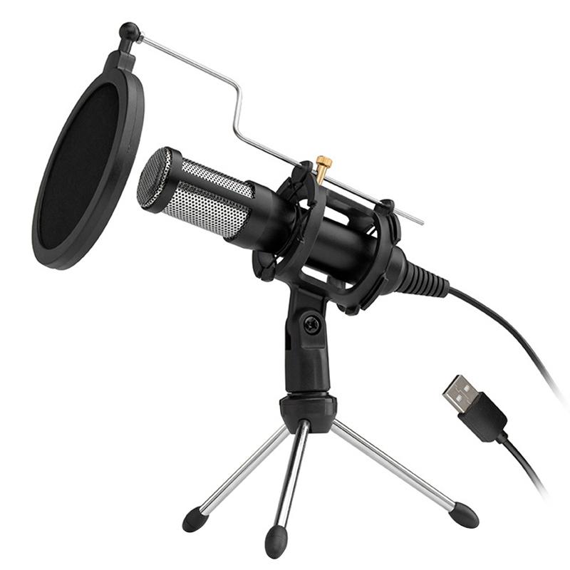 Professional USB Microphone Condenser Microphone Computer Conference Voice PS4 Gaming USB MIC
Professional USB Microphone Condenser Microphone Computer Conference Voice PS4 Gaming USB MIC