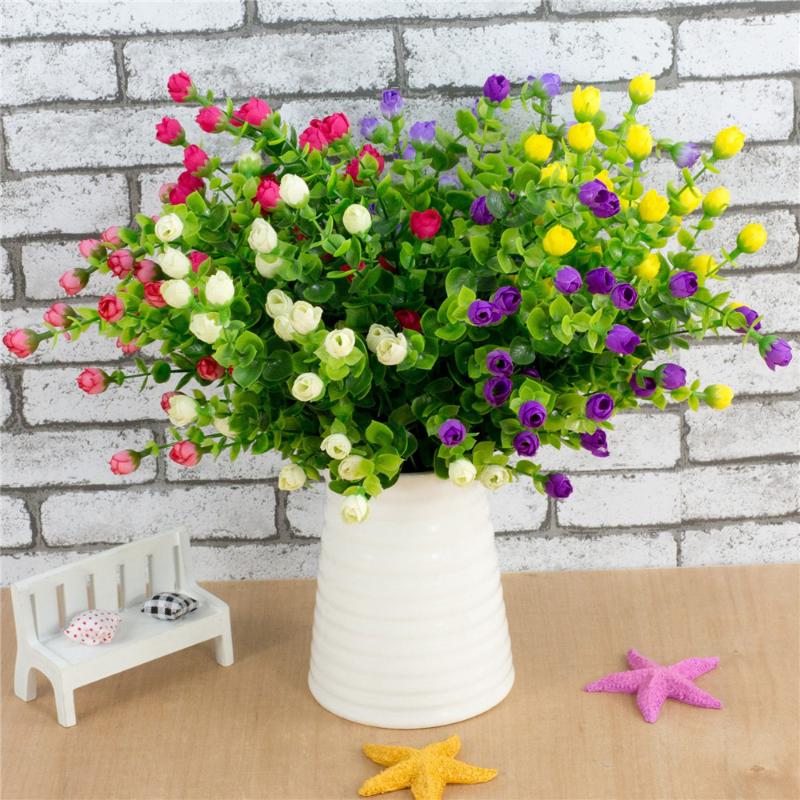 Mini Rose Artificial Flower 6 forks 30 Heads Silk flowers Home Decoration Flores Bouquet For Wedding Party Decor, As picture
Mini Rose Artificial Flower 6 forks 30 Heads Silk flowers Home Decoration Flores Bouquet For Wedding Party Decor, As picture