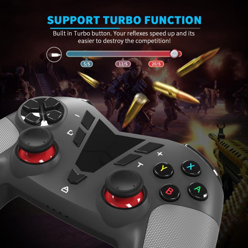 NFC Sensing Six-axis Gyroscope High Sensitivity 3D Joystick Gamepad For Switch NS Pro/Switch Lite/PC D/X Inout
NFC Sensing Six-axis Gyroscope High Sensitivity 3D Joystick Gamepad For Switch NS Pro/Switch Lite/PC D/X Inout