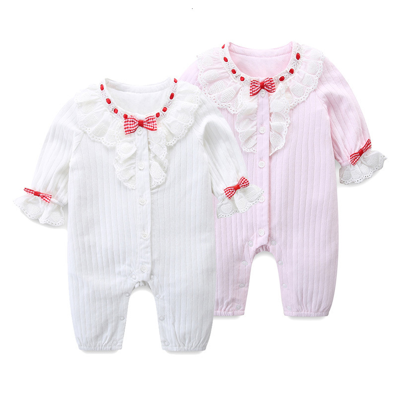 2021 New Baby Rompers Cute Girls Spring Jumpsuit Soft Cotton Clothes Newborn Infant Clothing with Bows White Pink 0-2y Twiq
2021 New Baby Rompers Cute Girls Spring Jumpsuit Soft Cotton Clothes Newborn Infant Clothing with Bows White Pink 0-2y Twiq