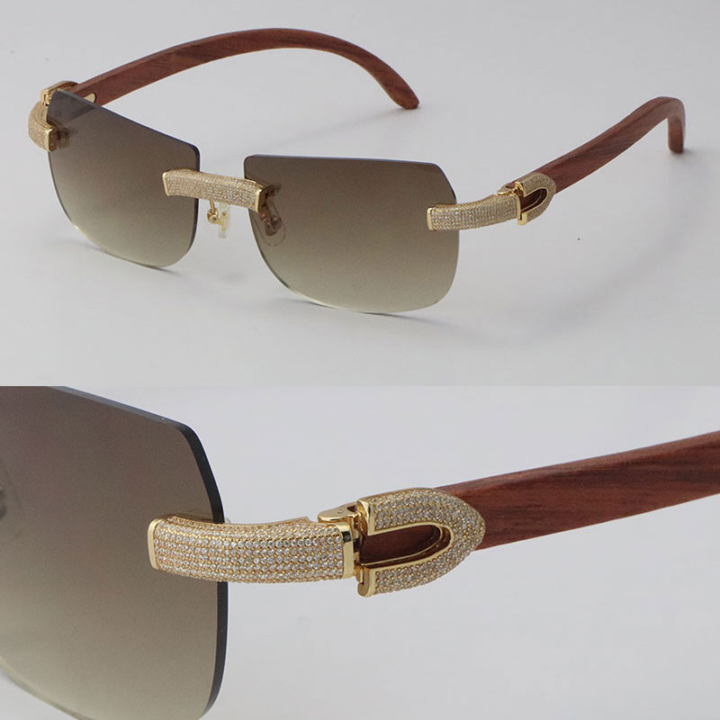 2022 New Model Micro-paved Diamond Sunglasses Original Wood Rimless Sun Glasses 18K Gold C Decoration Male Female Wooden Limited edition Luxury Stone Glasses
2022 New Model Micro-paved Diamond Sunglasses Original Wood Rimless Sun Glasses 18K Gold C Decoration Male Female Wooden Limited edition Luxury Stone Glasses