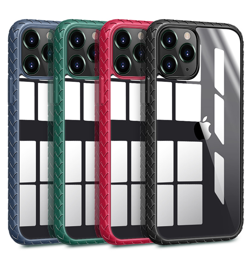 Clear Acrylic Hard Back Soft TPU Anti-Slip Shockproof Phone Case for iPhone 12 Mini 11 Pro Max XR XS 7 8 Plus SE2020, Black
Clear Acrylic Hard Back Soft TPU Anti-Slip Shockproof Phone Case for iPhone 12 Mini 11 Pro Max XR XS 7 8 Plus SE2020, Black