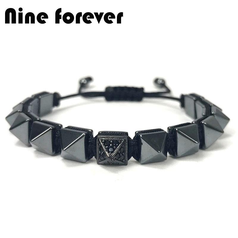 Charm Bracelets Nine Forever Men Jewelry Hematite Bracelet Buddha Tower Braiding Macrame For Women Pulseira Masculina Feminina
Charm Bracelets Nine Forever Men Jewelry Hematite Bracelet Buddha Tower Braiding Macrame For Women Pulseira Masculina Feminina