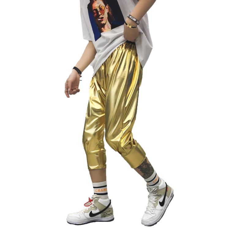 Season 2020 Bright Color Stage pants Hip-hop dance pants performance pants, silver yellow 3XL
Season 2020 Bright Color Stage pants Hip-hop dance pants performance pants, silver yellow 3XL