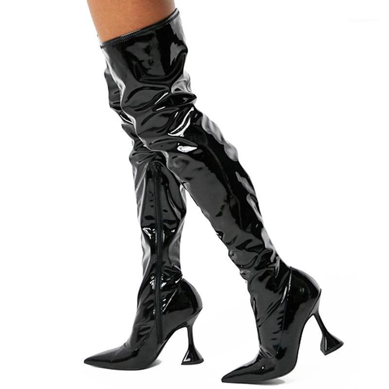 Winter Women Over The Knee Boots Fashion Thigh Boots Black Patent Leather Pointed Toe Wine Cup Thin Heels Botas Mujer Shoes1
Winter Women Over The Knee Boots Fashion Thigh Boots Black Patent Leather Pointed Toe Wine Cup Thin Heels Botas Mujer Shoes1