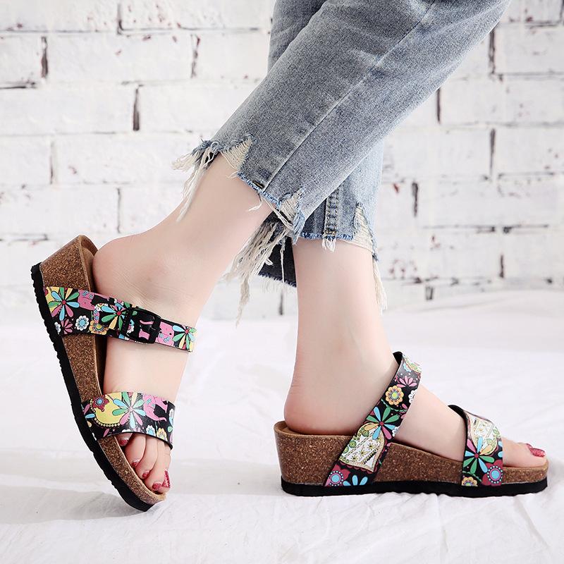 Summer Wedge Slippers Female Cork Slippers Plus Size 41 42 Thick Bottom Female Sea Beach Shoes, Black
Summer Wedge Slippers Female Cork Slippers Plus Size 41 42 Thick Bottom Female Sea Beach Shoes, Black