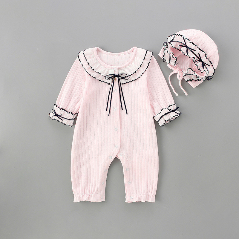 2021 New Baby Romper+hat Autumn Long Sleeve Jumpsuit Cotton Toddler Clothing Infant Rompers Kids Girls Jumpsuits 0-2y Pink N6gg
2021 New Baby Romper+hat Autumn Long Sleeve Jumpsuit Cotton Toddler Clothing Infant Rompers Kids Girls Jumpsuits 0-2y Pink N6gg