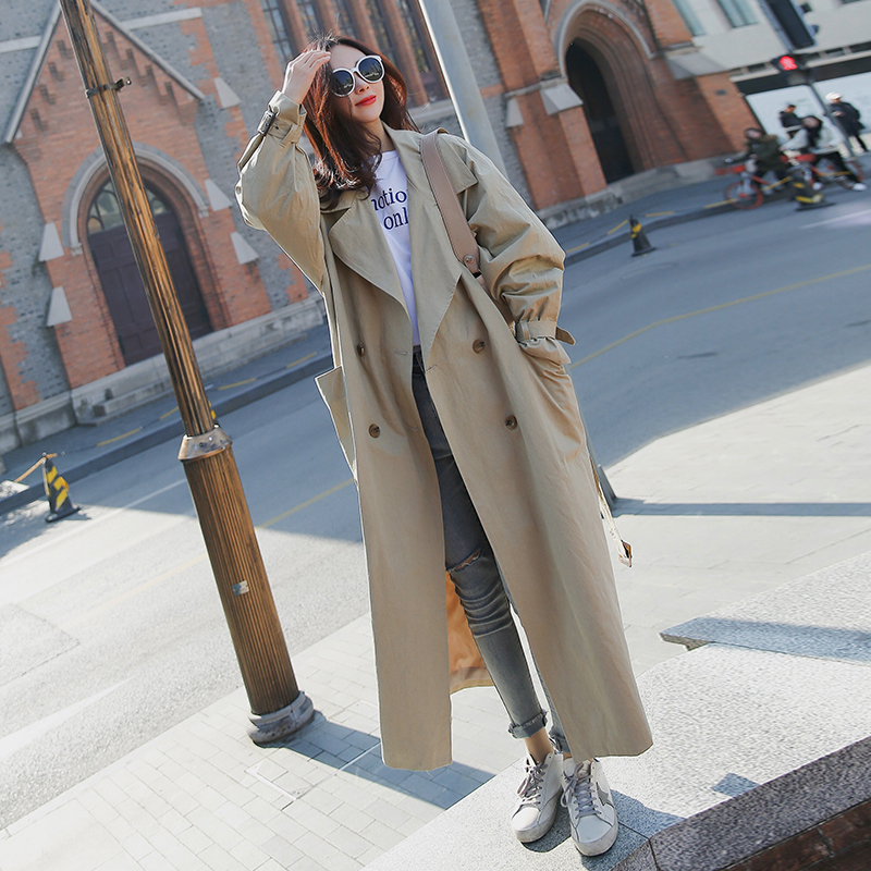 New Arrival Women Fashion Holiday Comfortable Loose Trench Coat Professional Ol Temperament Solid Girls Warm Outdoor Long Trench T200319
