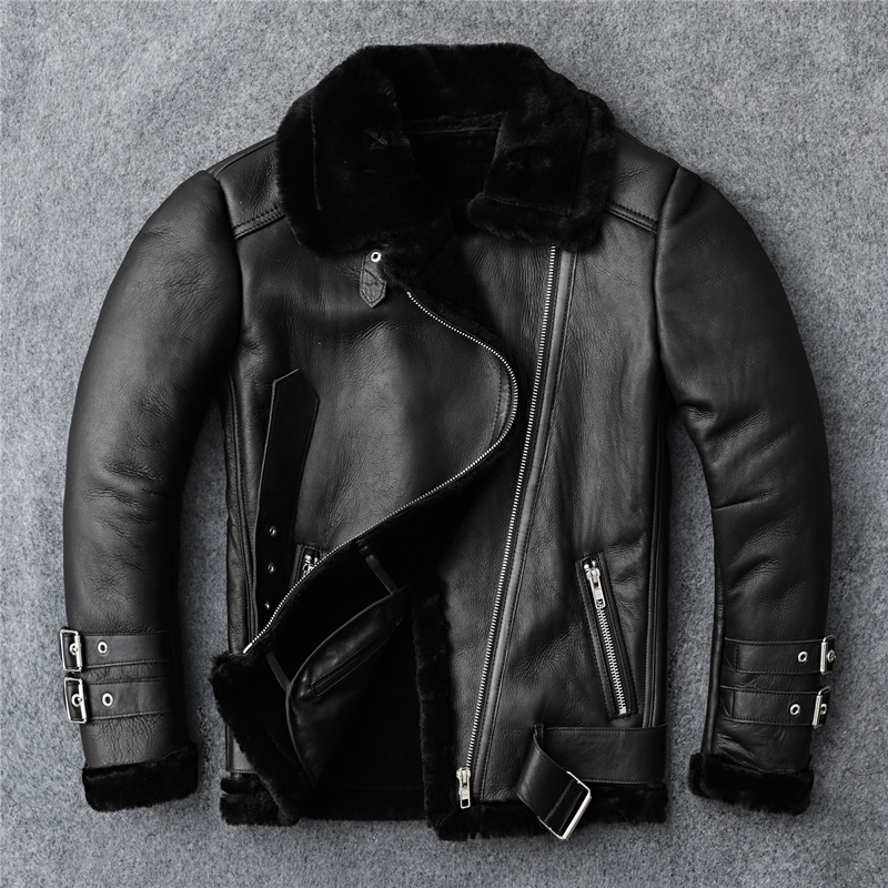 Free shipping,fashion Women Genuine leather jacket,winter warm 100% fur coat.sheepskin wool clothes,plus size shearling clothes 201030